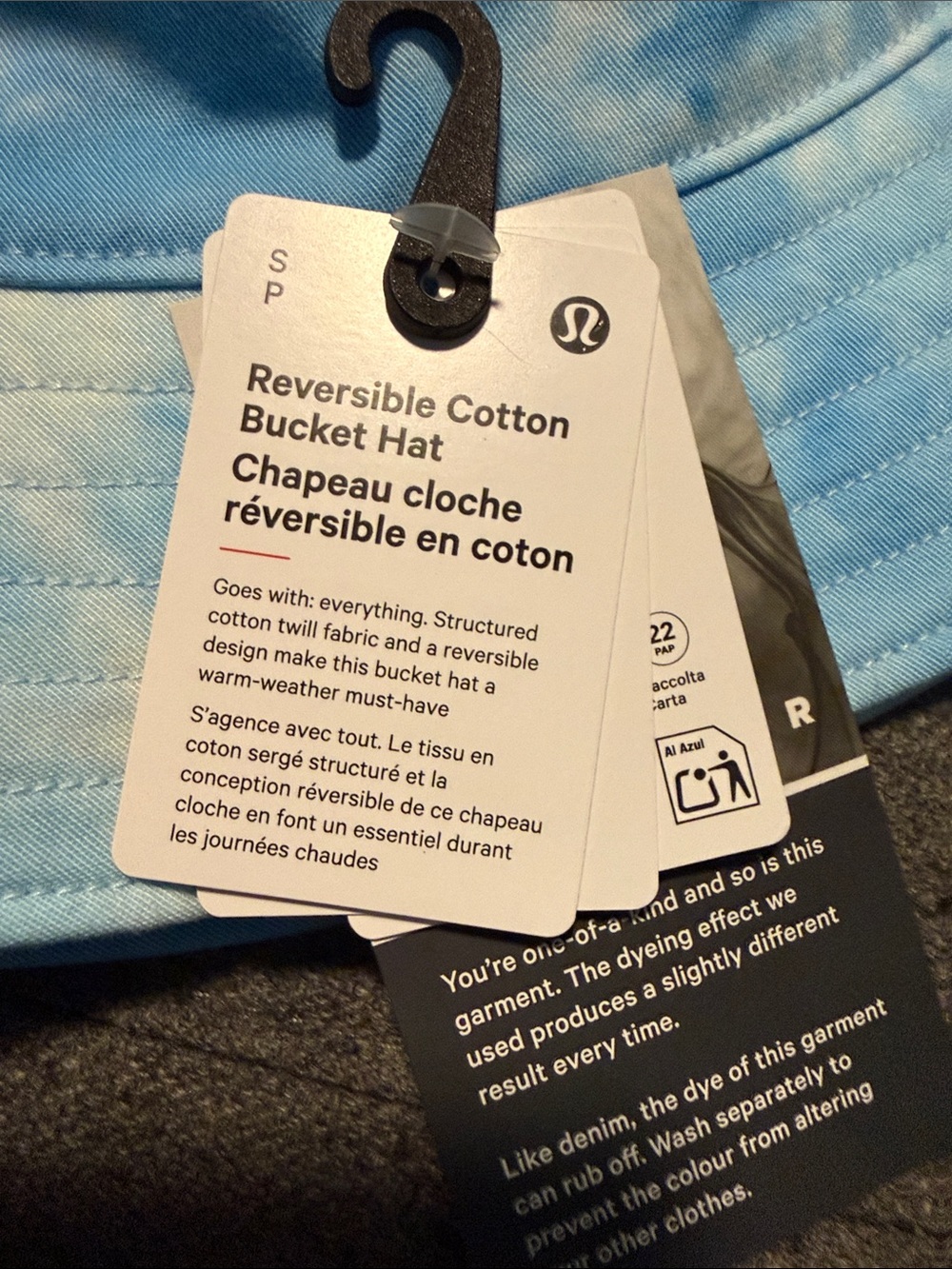 Lululemon reversible cotton bucket hat, NWT, S - Picture 5 of 9